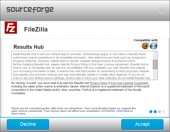 SF Filezilla Install Results Hub