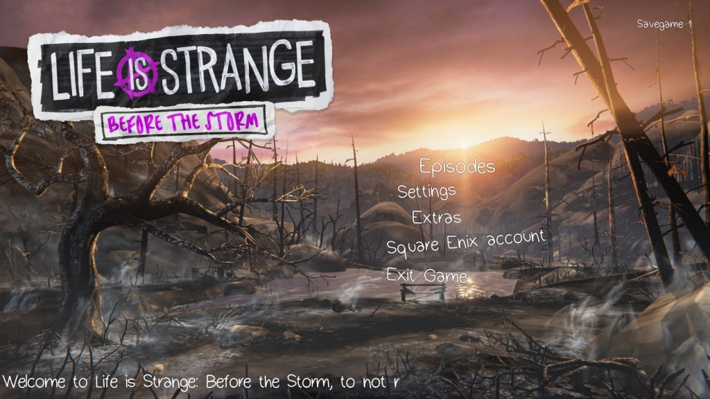 Start game screen at the end